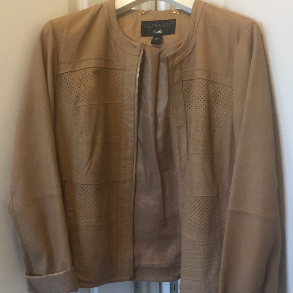 Suede faux jacket